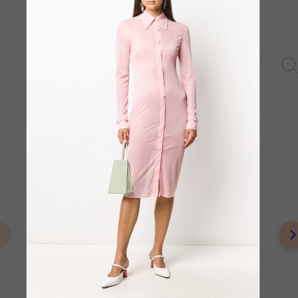 Kwaidan Editions jersey shirtdress light pink size 36 NWT